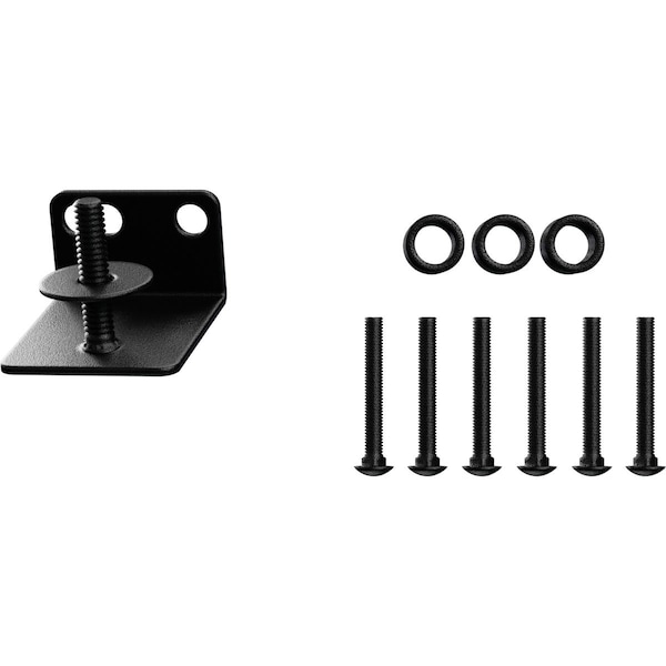 Ekena Millwork Barnfold 2-Door Adapter Kit, Matte Black GB6007M4K2MB - main